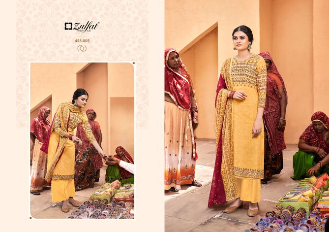 Zulfat Riyasat Heavy Cotton Fancy Festive Wear Designer Dress Material Collection